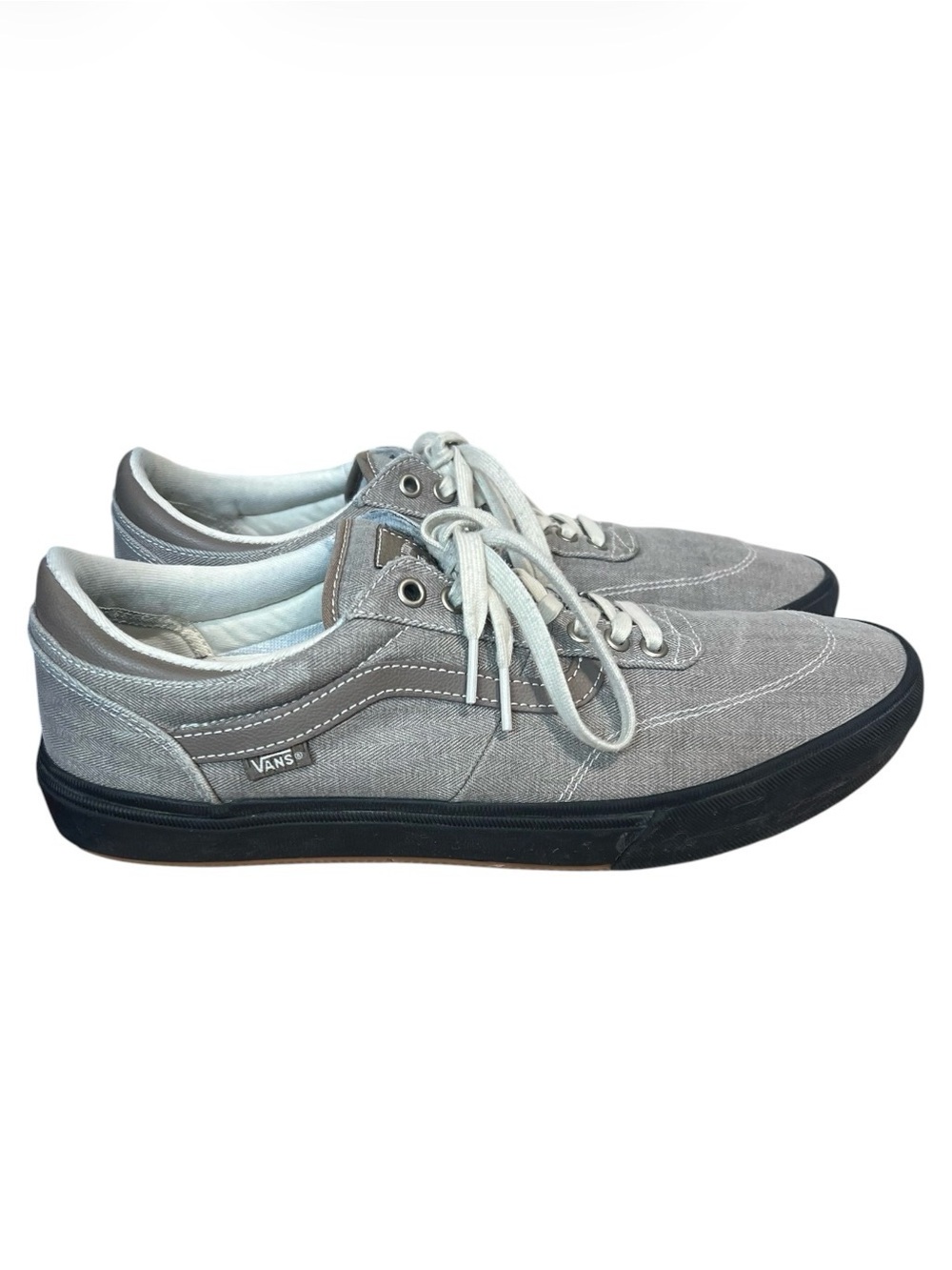 VANS SKATE GILBERT CROCKETT HERRINGBONE SHOES Size 13 Taupe